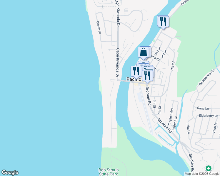 map of restaurants, bars, coffee shops, grocery stores, and more near 35100 Sunset Drive in Cloverdale