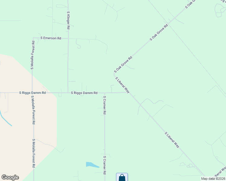 map of restaurants, bars, coffee shops, grocery stores, and more near 12051 South Riggs Damm Road in Canby