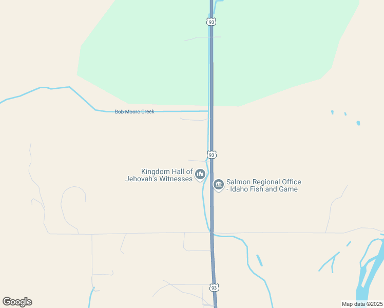 map of restaurants, bars, coffee shops, grocery stores, and more near 122 U.S. 93 in Salmon