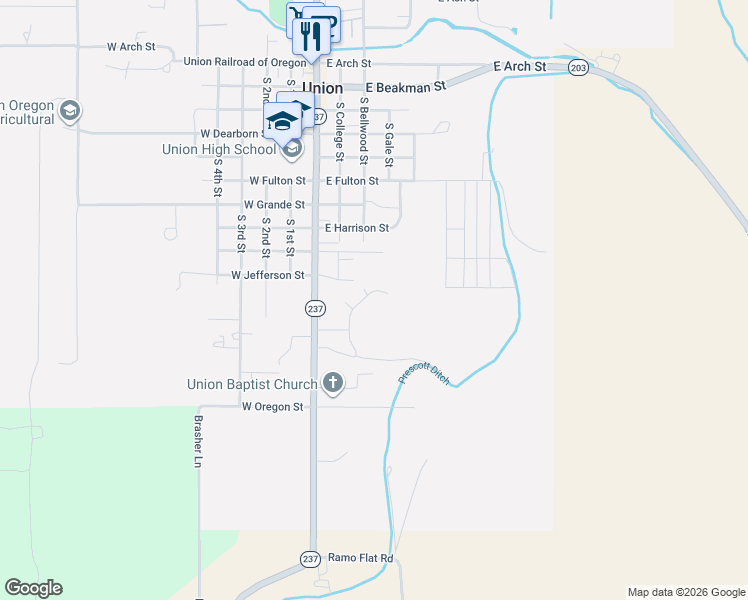 map of restaurants, bars, coffee shops, grocery stores, and more near 320 Heritage Lane in Union