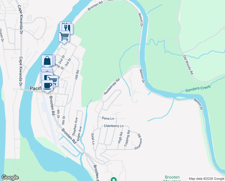 map of restaurants, bars, coffee shops, grocery stores, and more near 34835 Lahaina Loop Road in Cloverdale