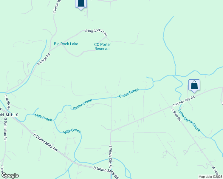 map of restaurants, bars, coffee shops, grocery stores, and more near 15721 South Gilchrist Road in Mulino
