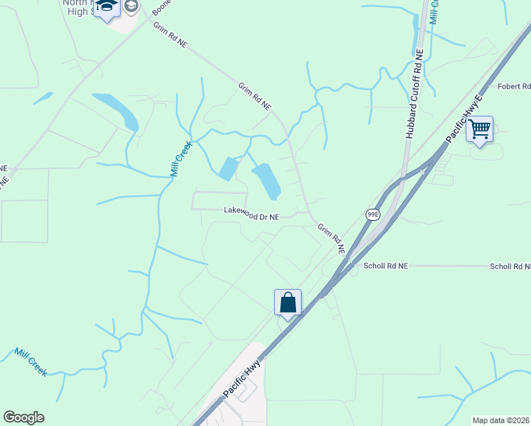 map of restaurants, bars, coffee shops, grocery stores, and more near 13331 Lakewood Drive Northeast in Aurora
