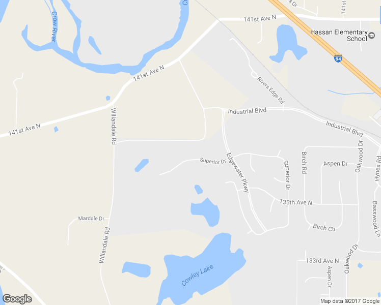 map of restaurants, bars, coffee shops, grocery stores, and more near 24606 Superior Drive in Rogers