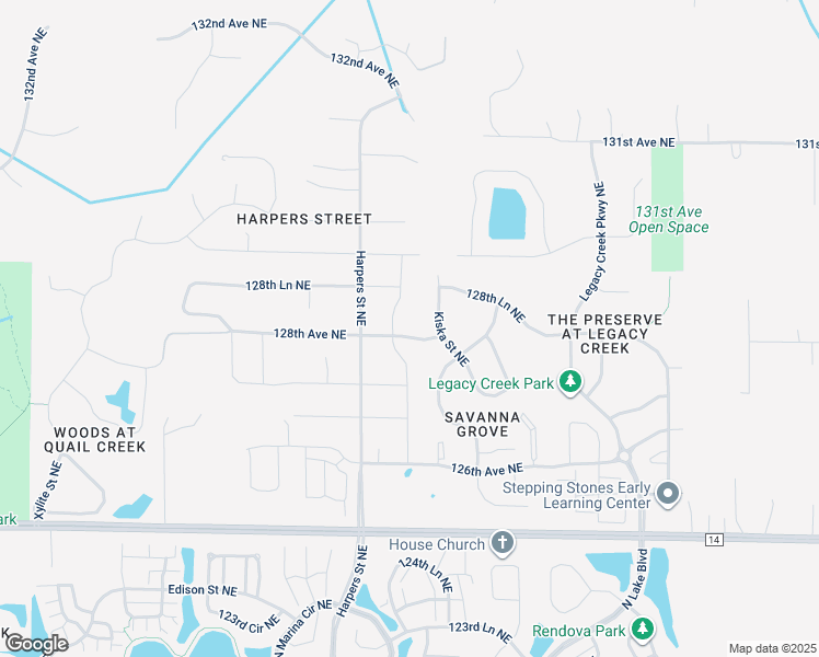 map of restaurants, bars, coffee shops, grocery stores, and more near 3209 128th Avenue Northeast in Blaine
