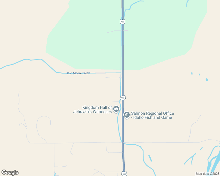 map of restaurants, bars, coffee shops, grocery stores, and more near 122 U.S. 93 in Salmon