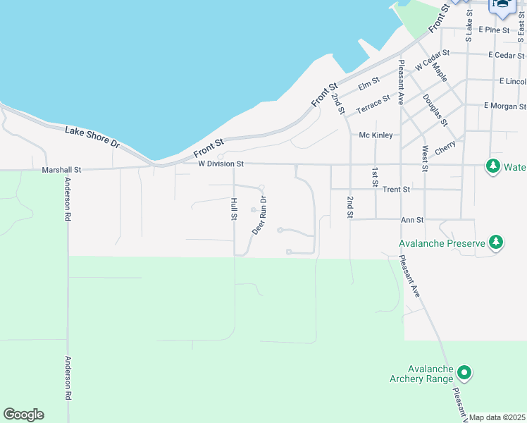 map of restaurants, bars, coffee shops, grocery stores, and more near 841 Deer Run Dr in Boyne City