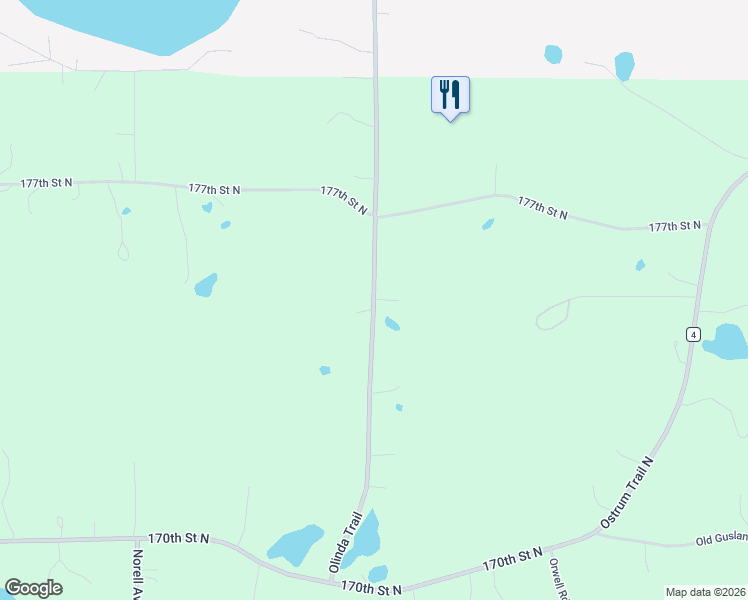 map of restaurants, bars, coffee shops, grocery stores, and more near 17551 Olinda Trail North in Marine on Saint Croix