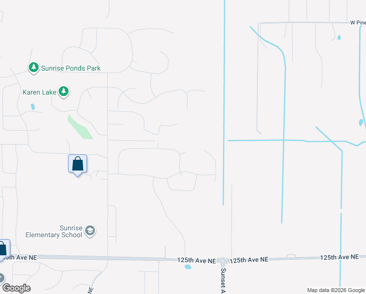 map of restaurants, bars, coffee shops, grocery stores, and more near 13045 Lever Street Northeast in Blaine