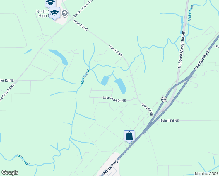 map of restaurants, bars, coffee shops, grocery stores, and more near 13275 Daiquiri Lake Drive Northeast in Aurora