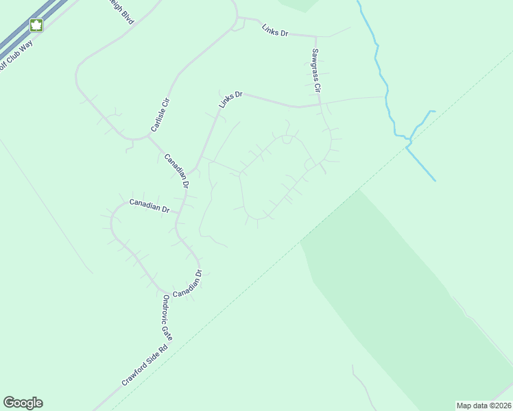 map of restaurants, bars, coffee shops, grocery stores, and more near 28 Sawgrass Circle in Ottawa