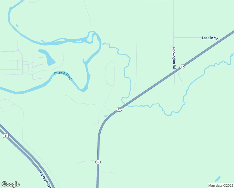 map of restaurants, bars, coffee shops, grocery stores, and more near N2407 State Road 17 in Merrill