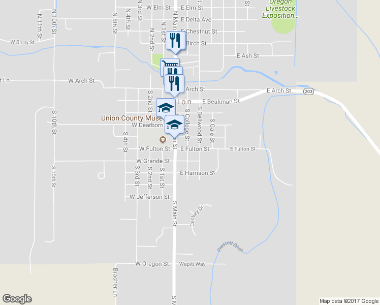 map of restaurants, bars, coffee shops, grocery stores, and more near 216 East Fulton Street in Union