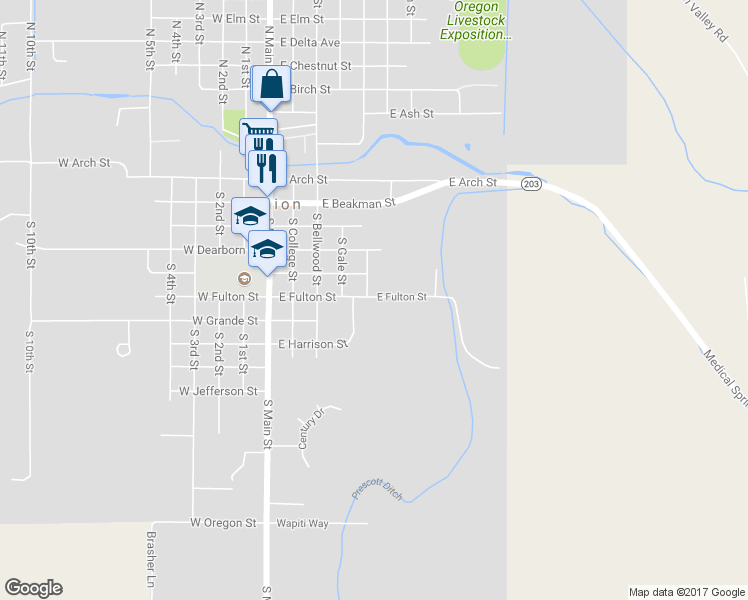 map of restaurants, bars, coffee shops, grocery stores, and more near 610 East Fulton Street in Union