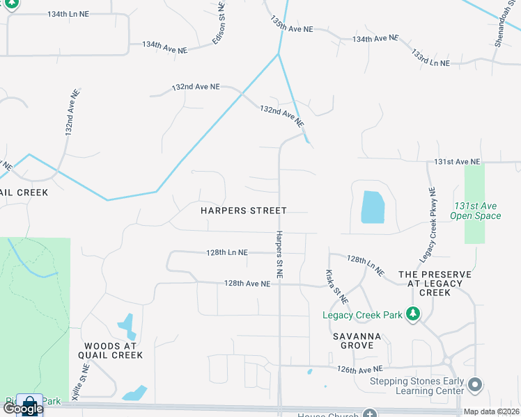 map of restaurants, bars, coffee shops, grocery stores, and more near 3066 129th Lane Northeast in Blaine