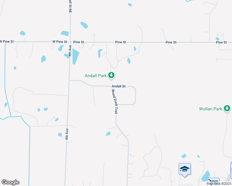map of restaurants, bars, coffee shops, grocery stores, and more near 8264 Wood Duck Trail in Circle Pines