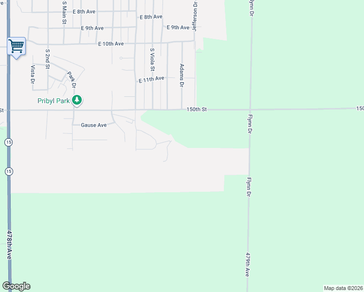 map of restaurants, bars, coffee shops, grocery stores, and more near in Milbank