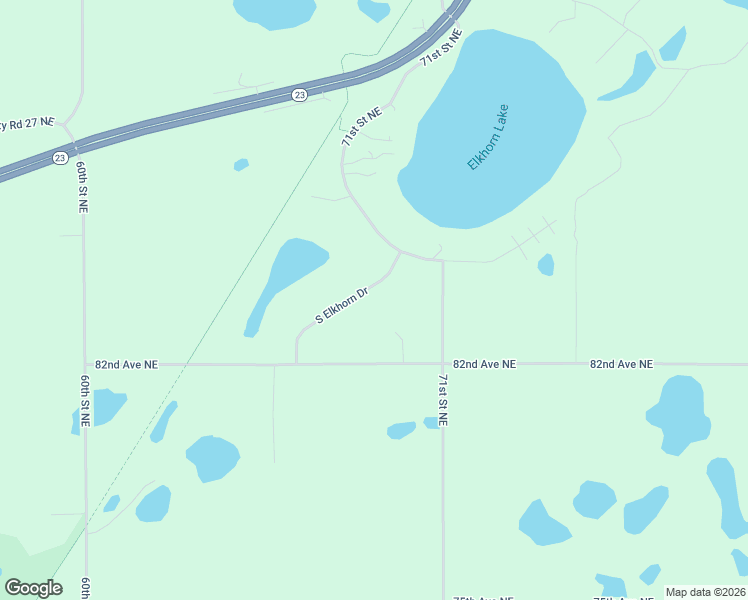 map of restaurants, bars, coffee shops, grocery stores, and more near 7000 82nd Avenue Northeast in Spicer