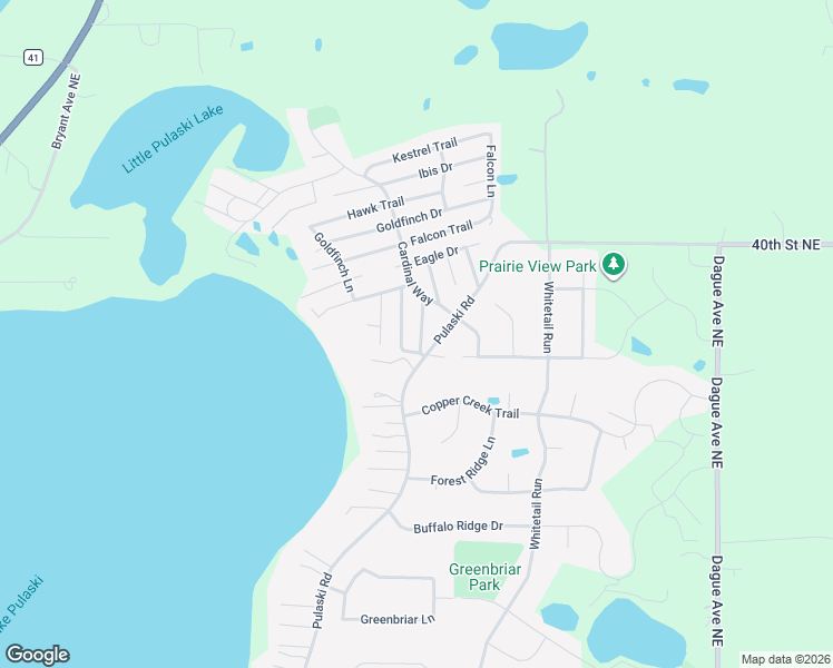 map of restaurants, bars, coffee shops, grocery stores, and more near 2207 Robin Lane in Buffalo