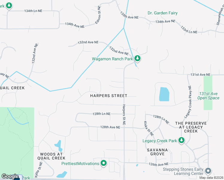 map of restaurants, bars, coffee shops, grocery stores, and more near 3066 129th Lane Northeast in Blaine