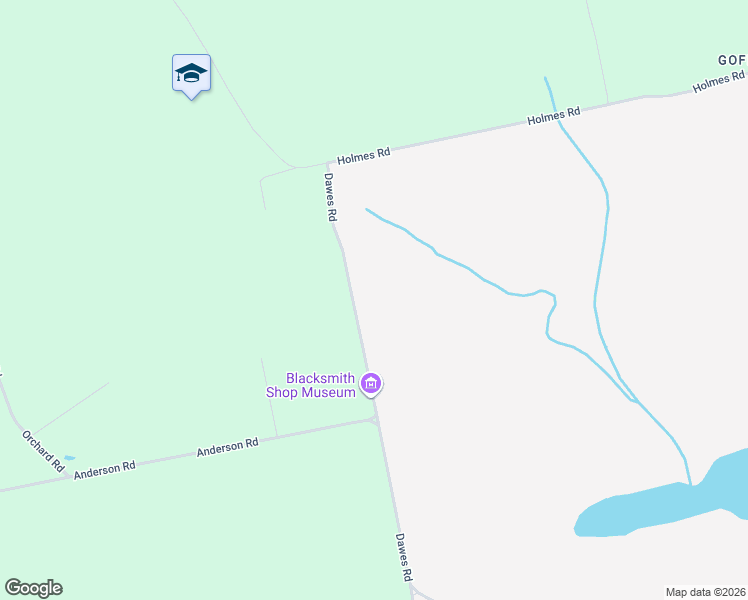 map of restaurants, bars, coffee shops, grocery stores, and more near 60 Dawes Road in Dover-Foxcroft