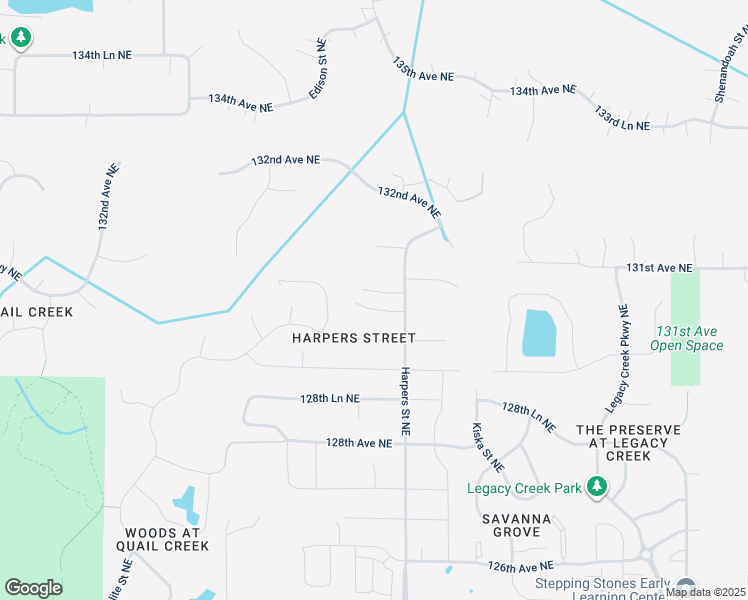 map of restaurants, bars, coffee shops, grocery stores, and more near 3053 130th Court Northeast in Blaine