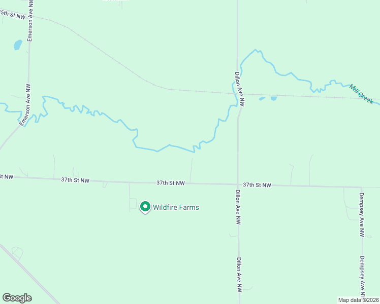 map of restaurants, bars, coffee shops, grocery stores, and more near 3692 37th Street Northwest in Maple Lake