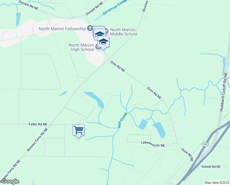 map of restaurants, bars, coffee shops, grocery stores, and more near 13026 Mapleleaf Court Northeast in Aurora