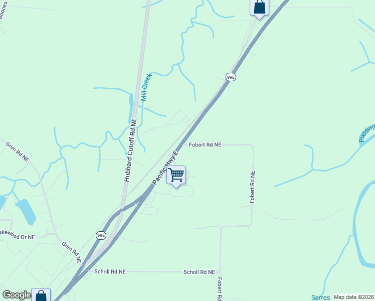 map of restaurants, bars, coffee shops, grocery stores, and more near 19931 Fobert Road Northeast in Hubbard