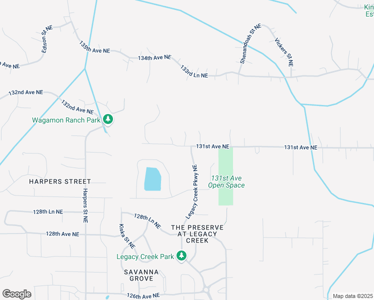 map of restaurants, bars, coffee shops, grocery stores, and more near 13059 Legacy Creek Parkway Northeast in Blaine