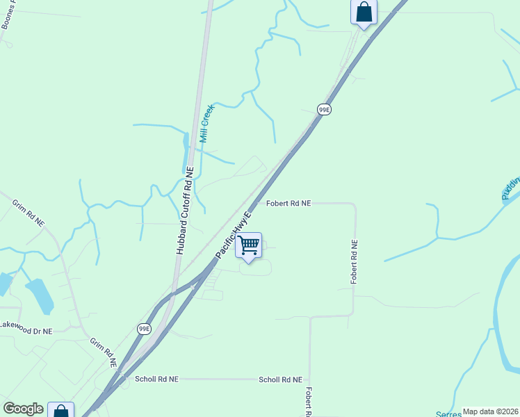 map of restaurants, bars, coffee shops, grocery stores, and more near 19931 Fobert Road Northeast in Hubbard