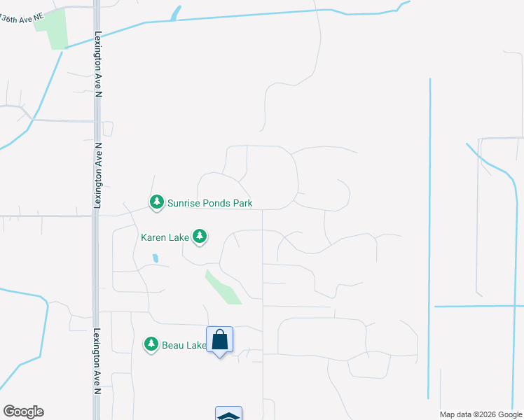 map of restaurants, bars, coffee shops, grocery stores, and more near 13198 Lever Street Northeast in Blaine