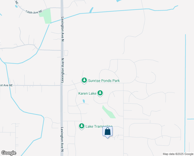 map of restaurants, bars, coffee shops, grocery stores, and more near 13110 ISETTA CIR NE in Blaine