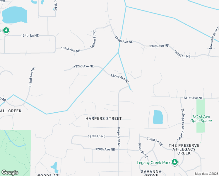 map of restaurants, bars, coffee shops, grocery stores, and more near 3067 131st Court Northeast in Blaine