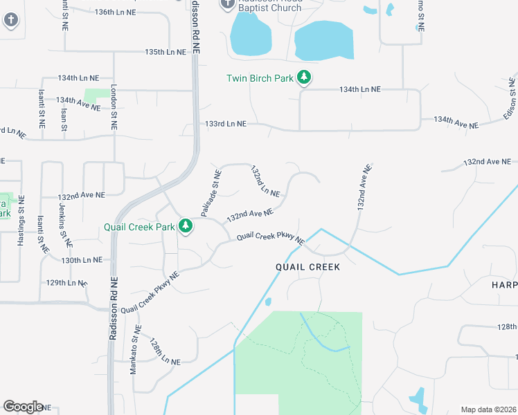 map of restaurants, bars, coffee shops, grocery stores, and more near 2364 132nd Avenue Northeast in Blaine
