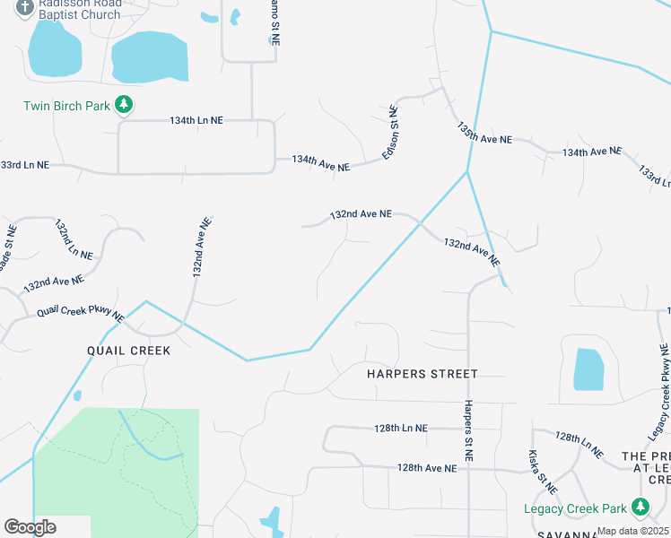 map of restaurants, bars, coffee shops, grocery stores, and more near 13176 Coral Sea Court Northeast in Blaine