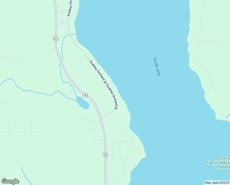 map of restaurants, bars, coffee shops, grocery stores, and more near 36-666 Eveline Orchard Drive in East Jordan