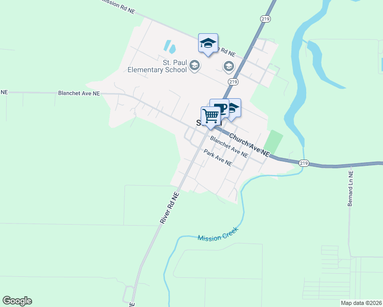map of restaurants, bars, coffee shops, grocery stores, and more near 20129 Main Street in Saint Paul
