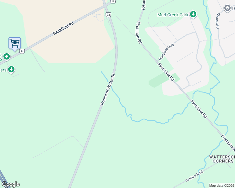 map of restaurants, bars, coffee shops, grocery stores, and more near 5562 Prince of Wales Drive in Ottawa