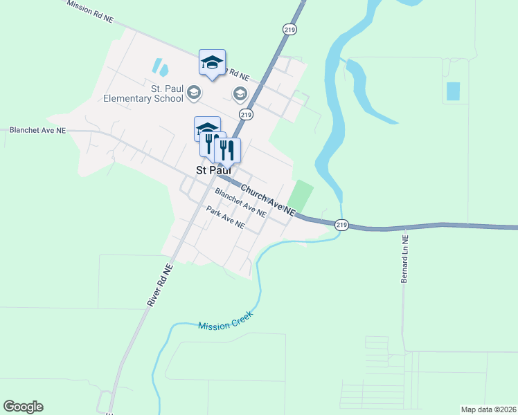 map of restaurants, bars, coffee shops, grocery stores, and more near 20216 4th Street Northeast in St. Paul