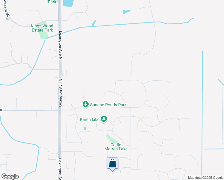 map of restaurants, bars, coffee shops, grocery stores, and more near 13202 Jewell Street NorthEast in Blaine