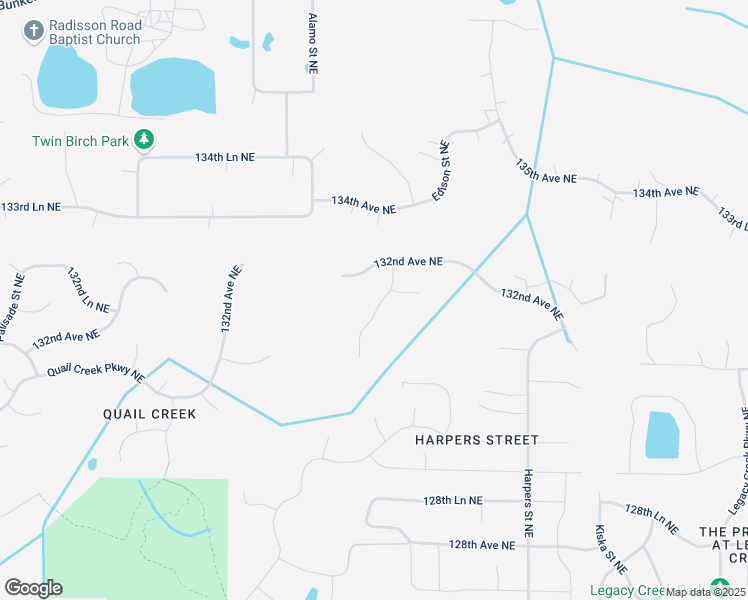 map of restaurants, bars, coffee shops, grocery stores, and more near 13176 Coral Sea Court Northeast in Blaine