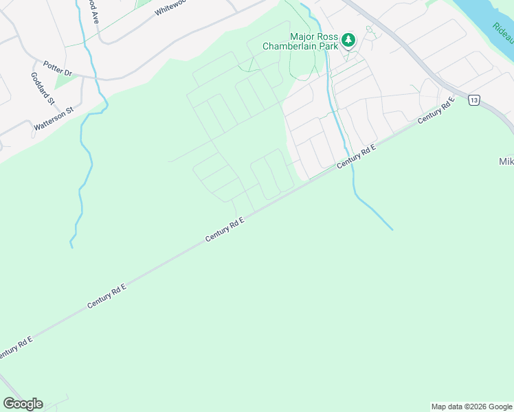 map of restaurants, bars, coffee shops, grocery stores, and more near 2000 Wanderer Avenue in Ottawa