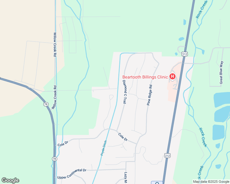 map of restaurants, bars, coffee shops, grocery stores, and more near 104 Caribou Circle in Red Lodge