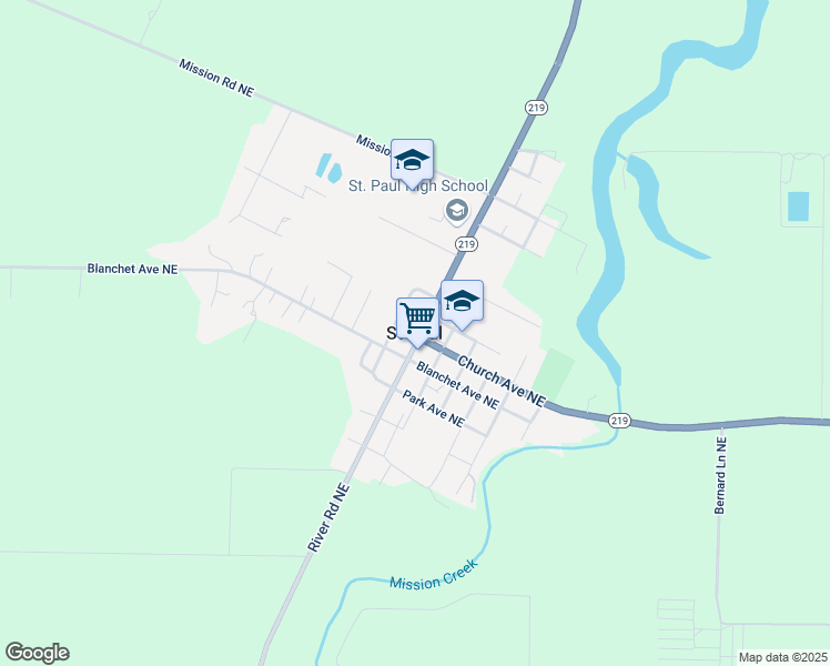 map of restaurants, bars, coffee shops, grocery stores, and more near in Saint Paul