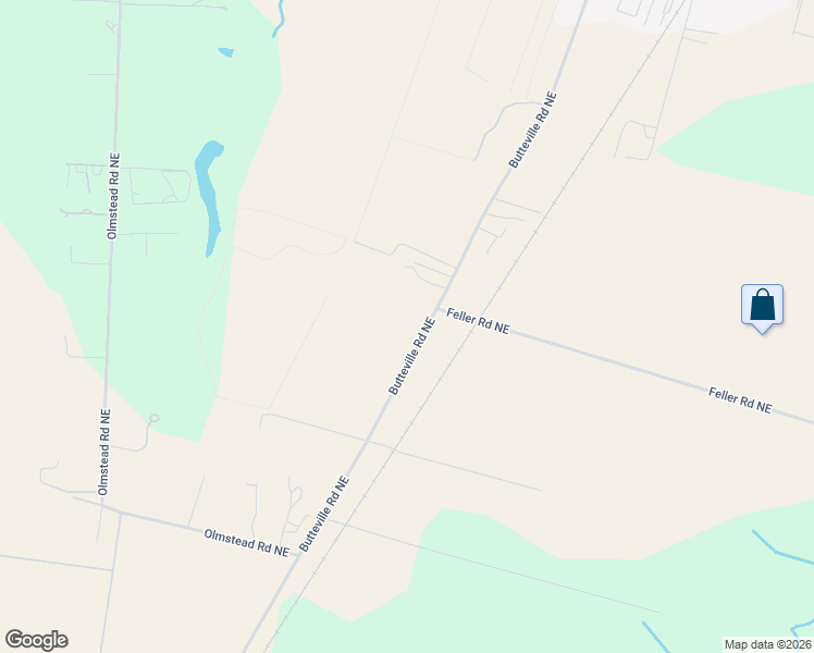 map of restaurants, bars, coffee shops, grocery stores, and more near 1st Street in Hubbard
