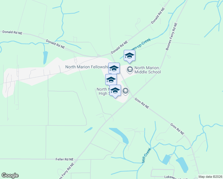 map of restaurants, bars, coffee shops, grocery stores, and more near 20237 Grim Road Northeast in Aurora