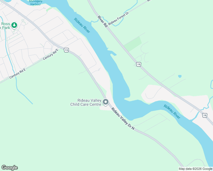 map of restaurants, bars, coffee shops, grocery stores, and more near 5833 A Rideau Valley Drive North in Ottawa
