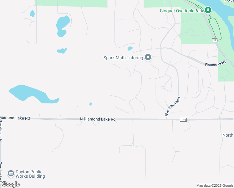 map of restaurants, bars, coffee shops, grocery stores, and more near 14970 143rd Avenue North in Dayton
