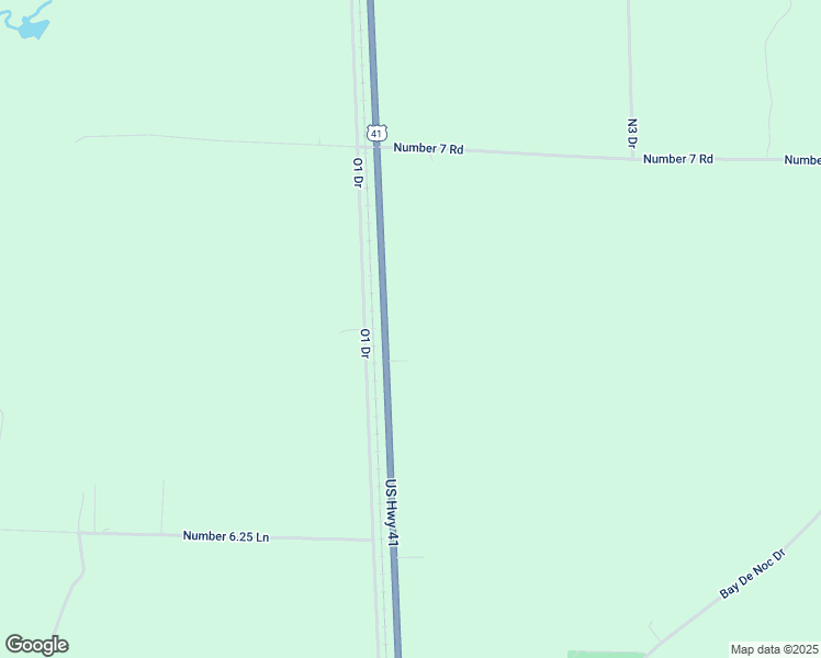 map of restaurants, bars, coffee shops, grocery stores, and more near N2758 U.S. 41 in Menominee